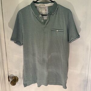 Denim & Flower Sage Polo Shirt